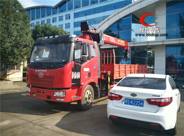 三一9噸隨車吊_最新款J6解放底盤_國四圖片