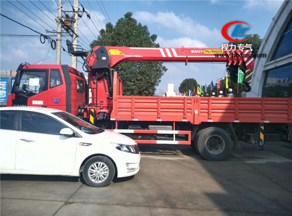 三一9噸隨車吊_最新款J6解放底盤_國四圖片