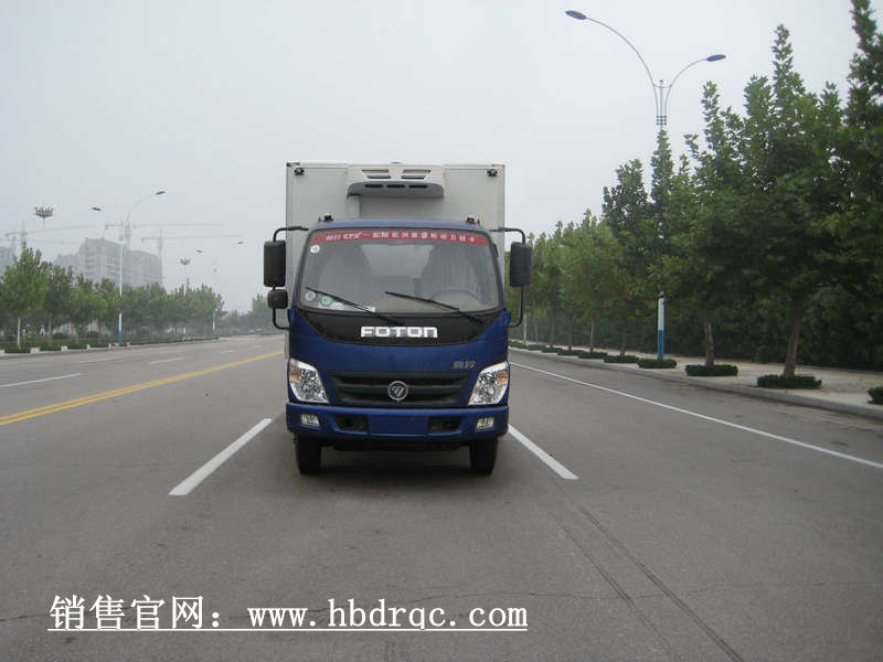 上藍牌冷藏車,4米小型冷藏車價格圖片
